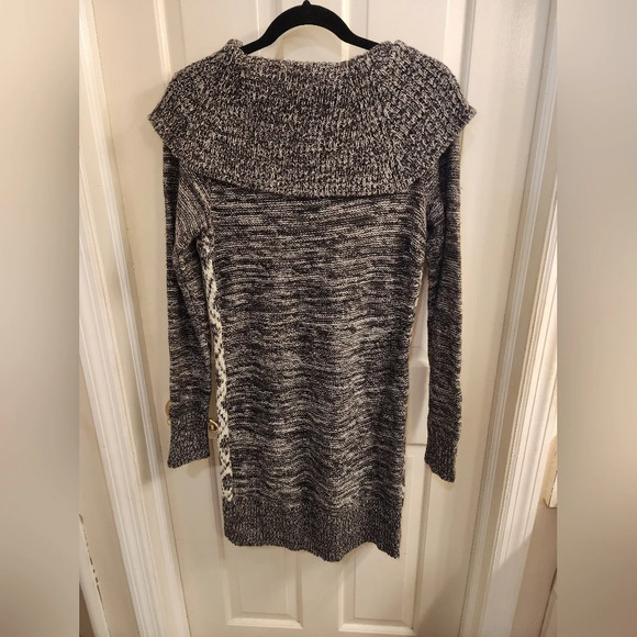 Candies sweater dress/tunic gray and white size xl - Picture 3 of 3